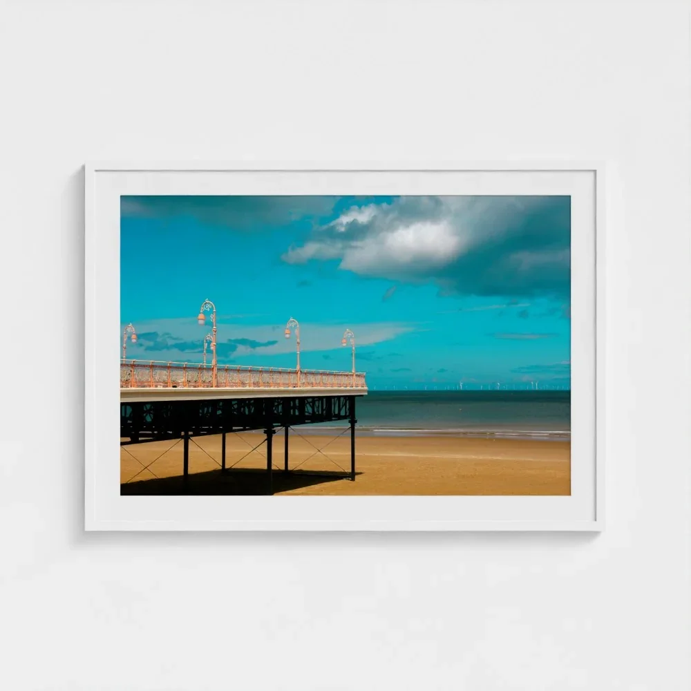 UK-colwyn-bay-victoria-pier-size-28x40-white-framed-&-mount-print.webp
