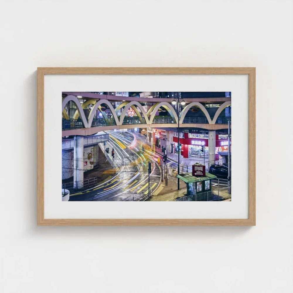 yee-wo-street-circular-footbridge-size-a2-wood-framed-&-mount-print.webp