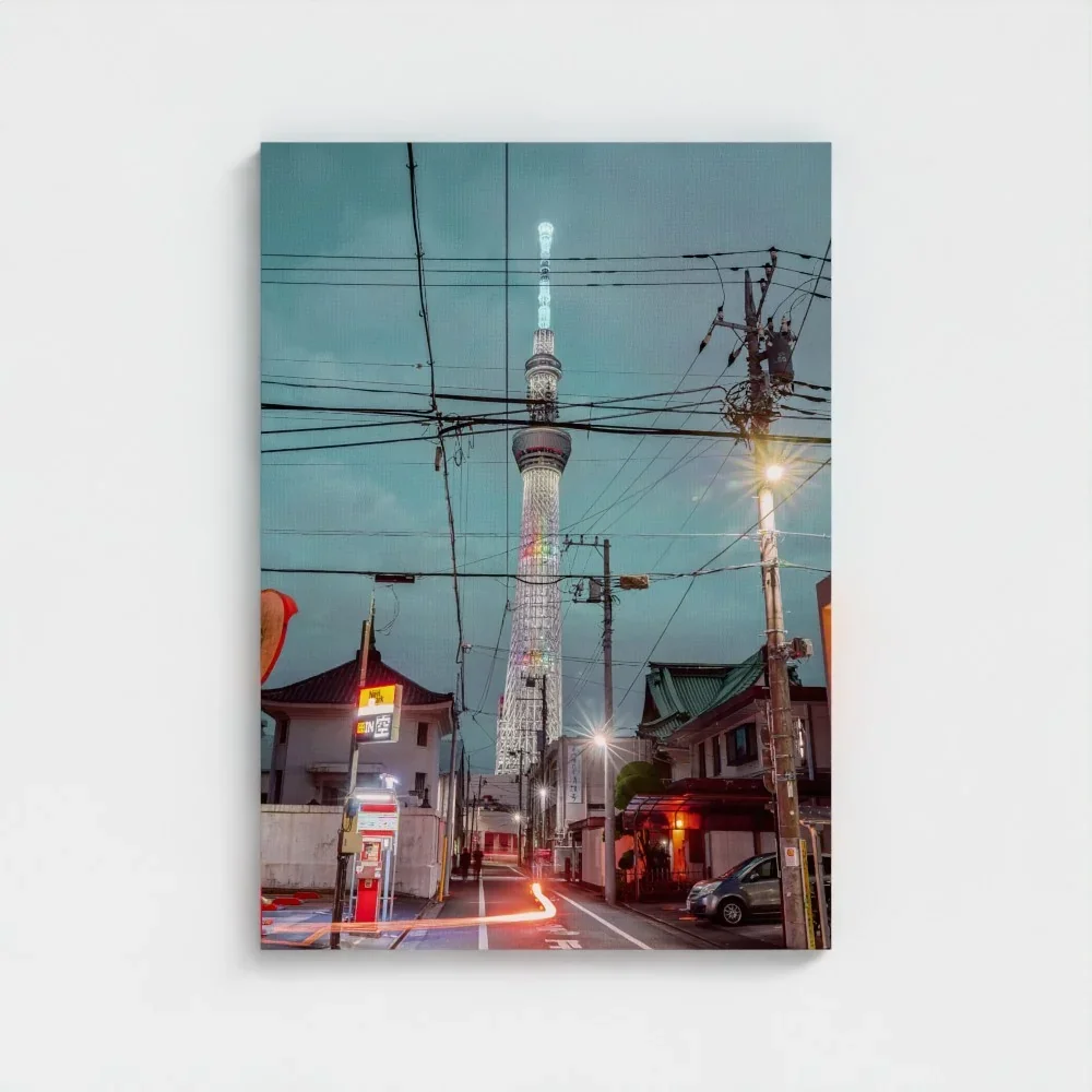 Skytree At Night, Asakusa,Tokyo, Urban Contrast Japan I Fine Art Print