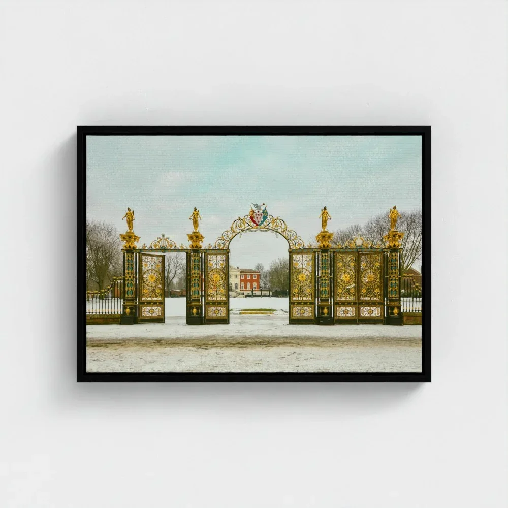 warrington-golden-gates-size-a2-black-framed-canvas.webp