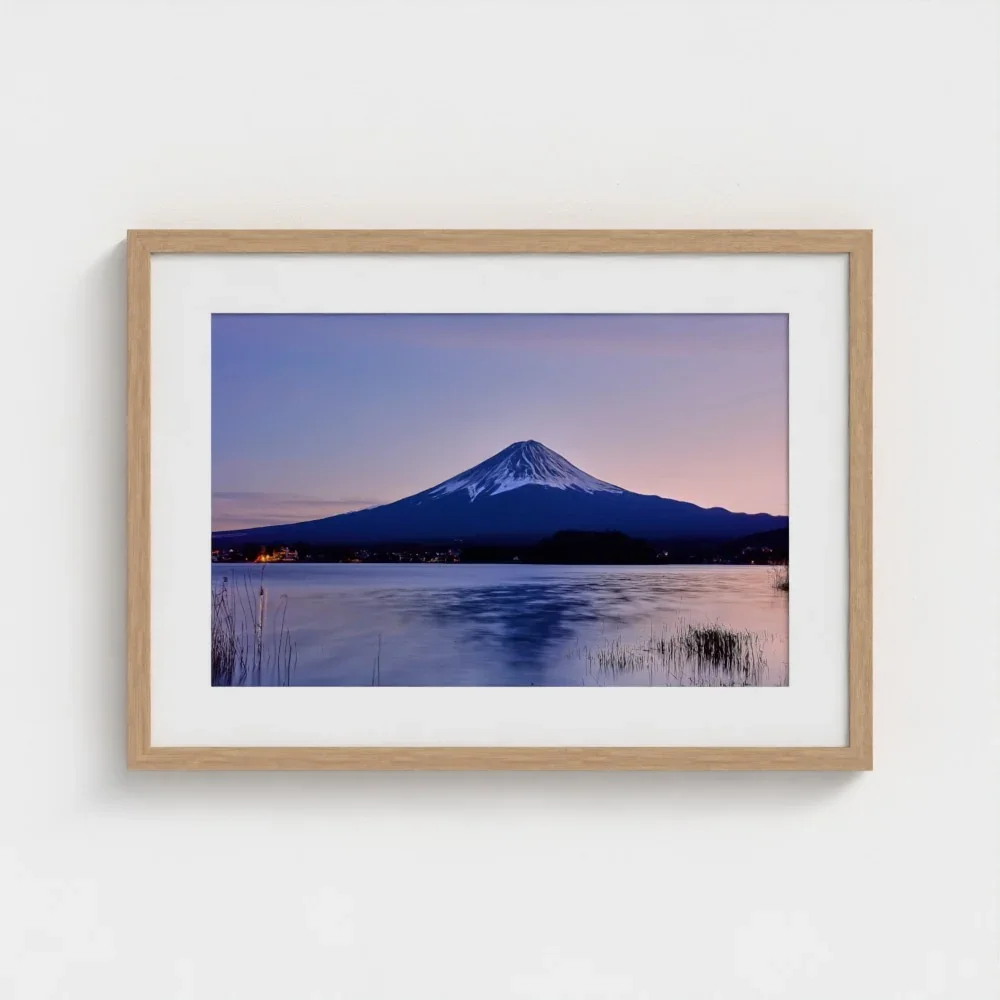 mount-fuji-from-lake-kawaguchiko-a2-wood-framed-mount-print.webp