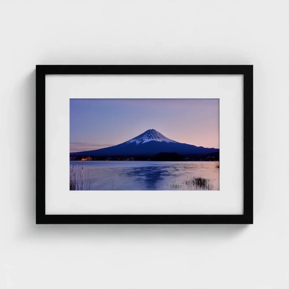 mount-fuji-from-lake-kawaguchiko-a3-black-framed-mount-print.webp