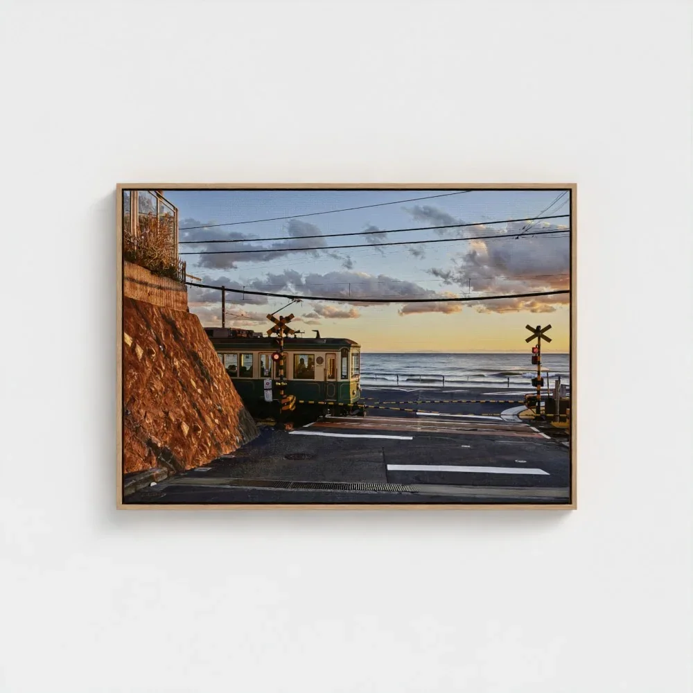 kamakura-train-slam-dunk-wood-frame-canvas-28x40.webp
