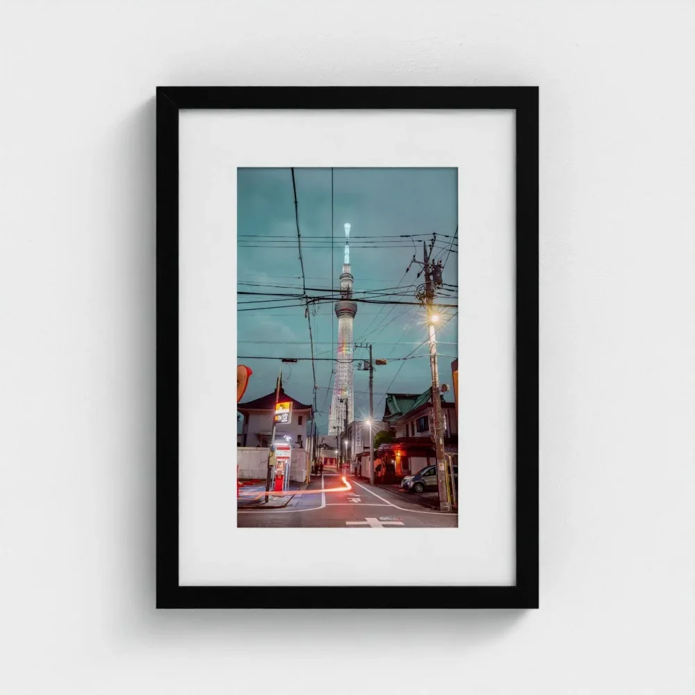 Skytree At Night, Asakusa,Tokyo, Urban Contrast Japan I Fine Art Print