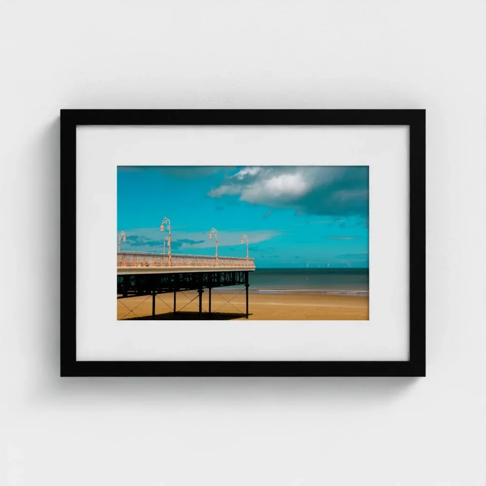UK-colwyn-bay-victoria-pier-size-a3-black-framed-&-mount-print.webp
