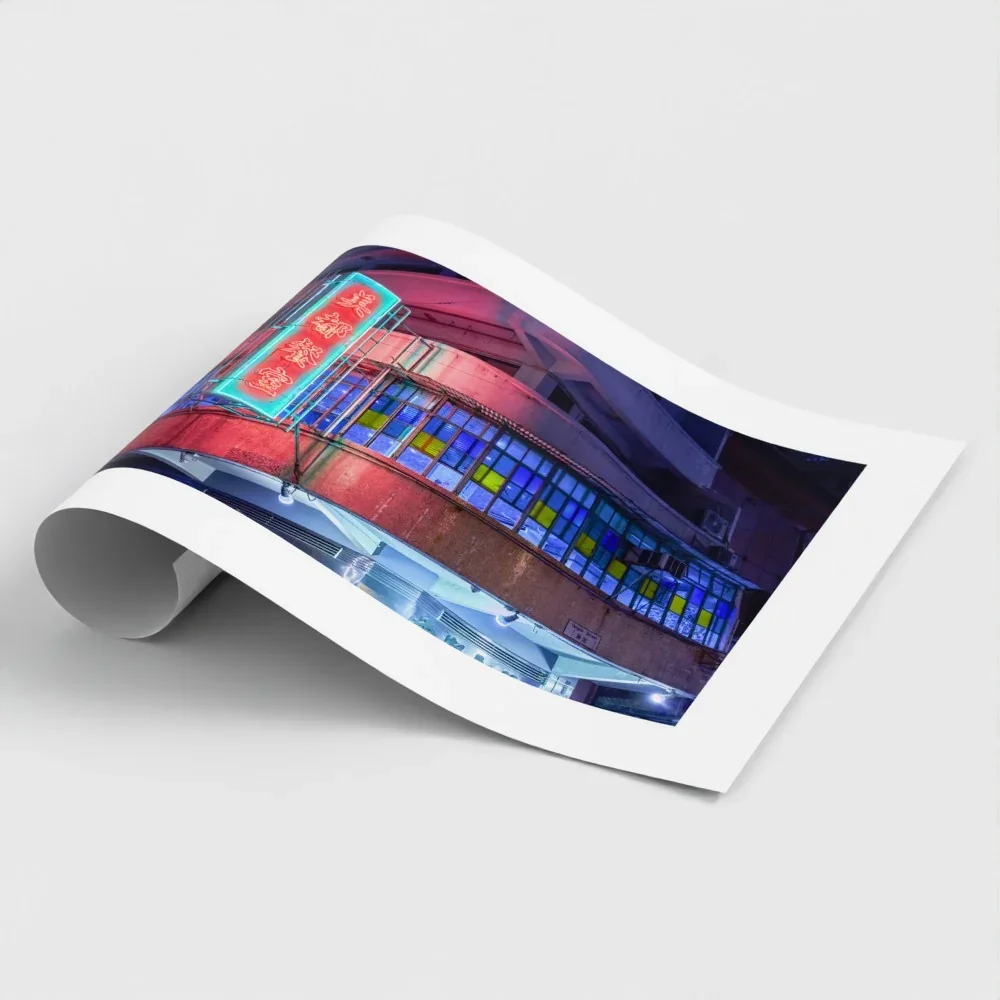 mido-cafe-leon-night-hk-size-a4-art-print-no-frame.webp