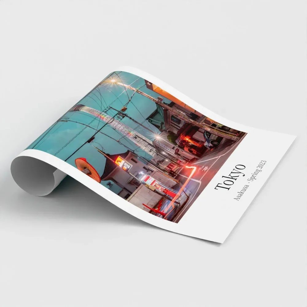 Asakusa,Tokyo, Urban Contrast Japan - Skytree At Night I Art Poster