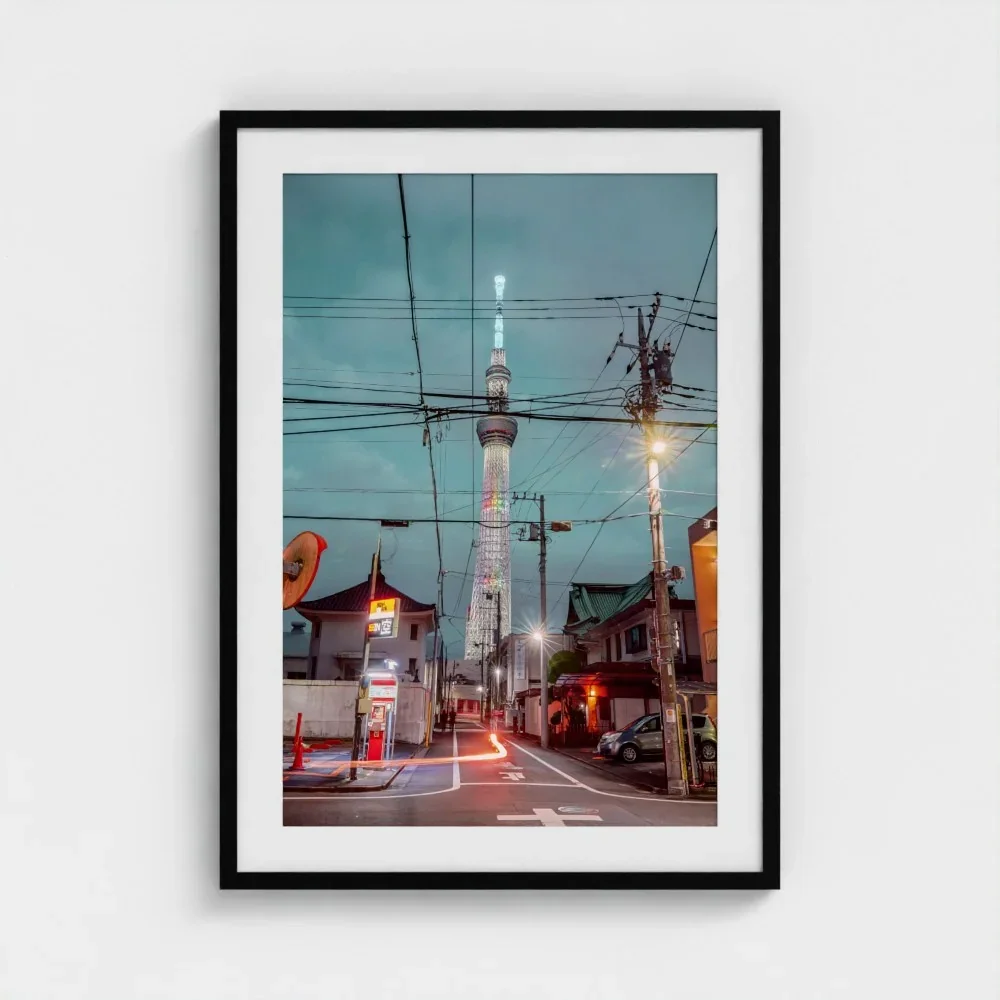 Skytree At Night, Asakusa,Tokyo, Urban Contrast Japan I Fine Art Print