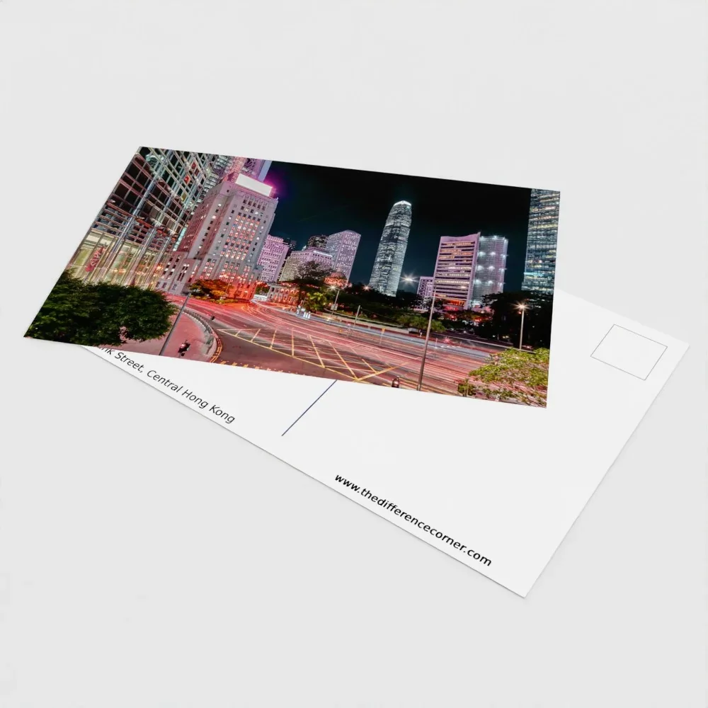 Bank Street, Central Hong Kong-6X4-10-pack-font-rear.webp