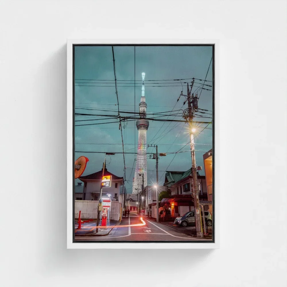 Skytree At Night, Asakusa,Tokyo, Urban Contrast Japan I Fine Art Print