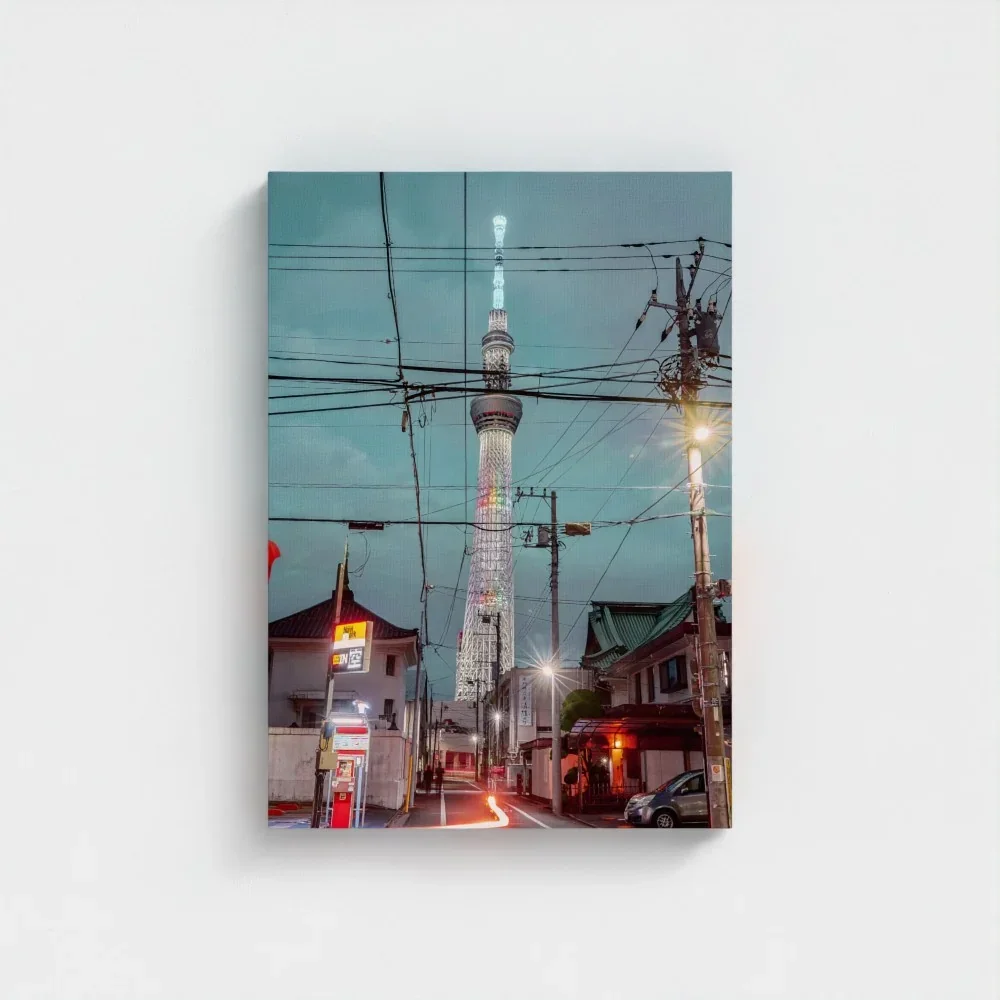 Skytree At Night, Asakusa,Tokyo, Urban Contrast Japan I Fine Art Print