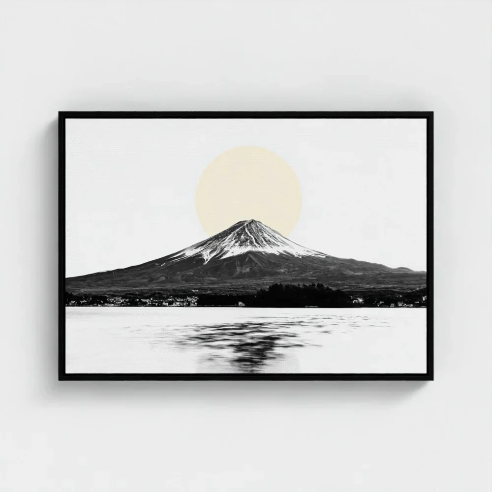 mount-fuji-&-lake-kawaguchiko-black-frame-canvas-a1.webp
