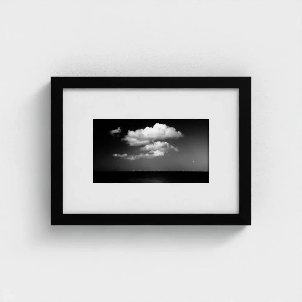 llandudno-promenade-north-wales-size-a4-black-framed-&-mount-print.webp