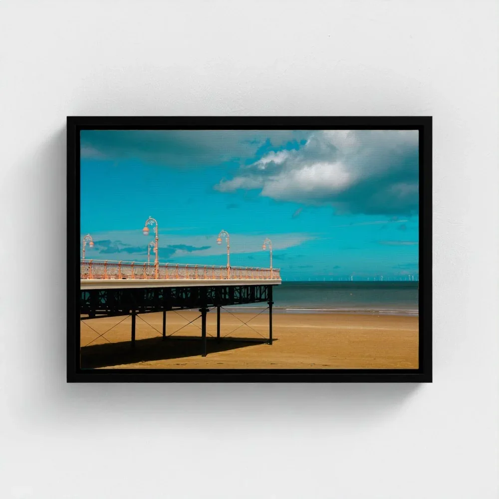 UK-colwyn-bay-victoria-pier-size-a3-black-framed-canvas.webp