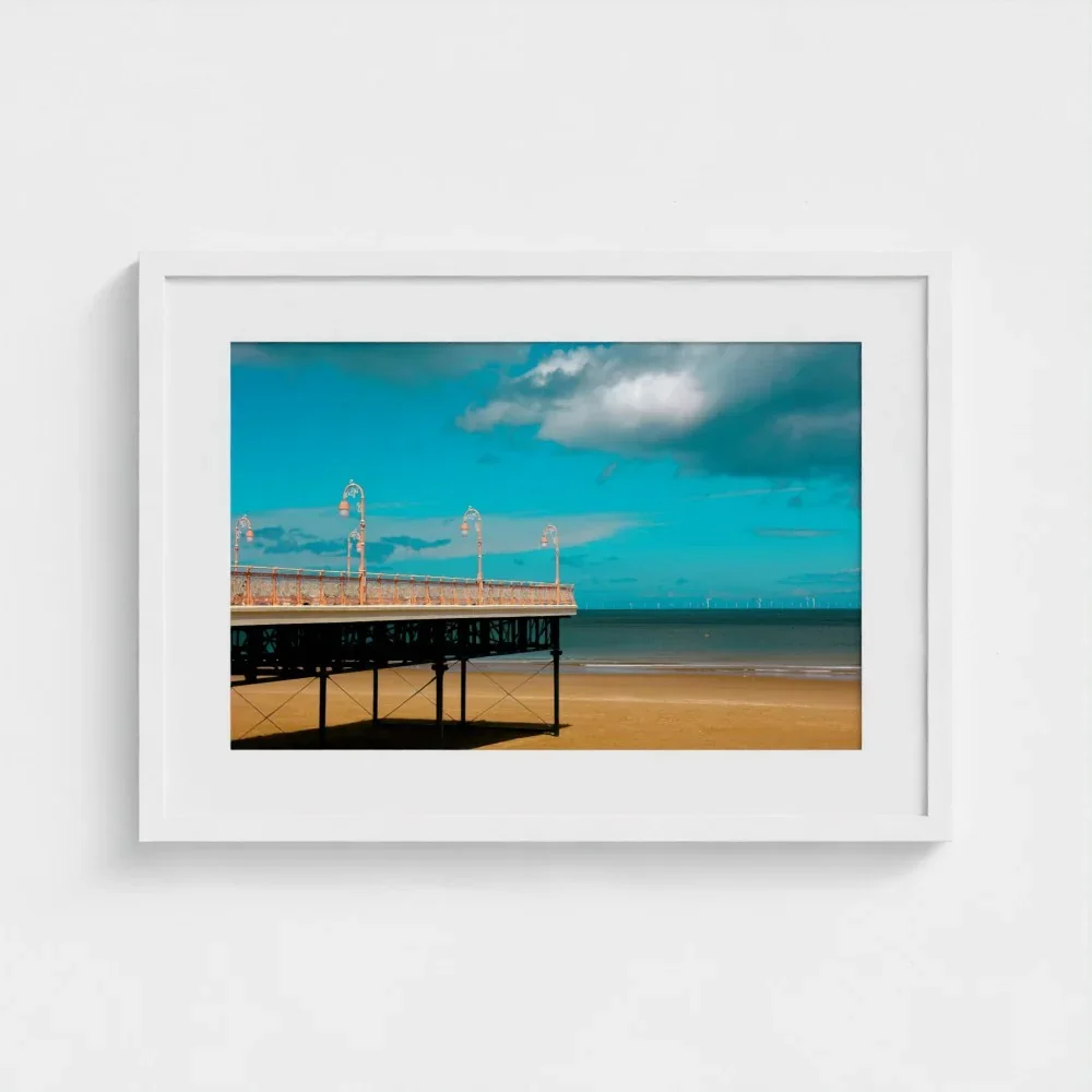UK-colwyn-bay-victoria-pier-size-a2-white-framed-&-mount-print.webp