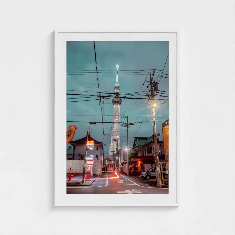 Skytree At Night, Asakusa,Tokyo, Urban Contrast Japan I Fine Art Print