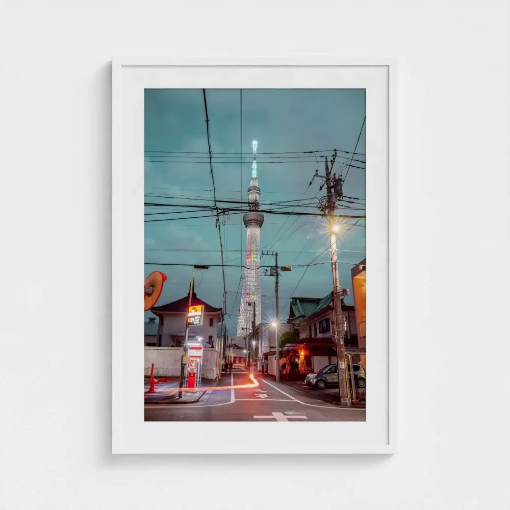 Skytree At Night, Asakusa,Tokyo, Urban Contrast Japan I Fine Art Print
