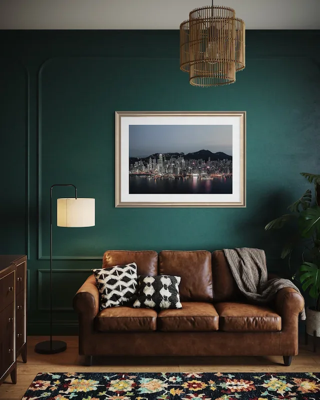 victoria_harbour-at-magic-hour-on-green-wall.webp