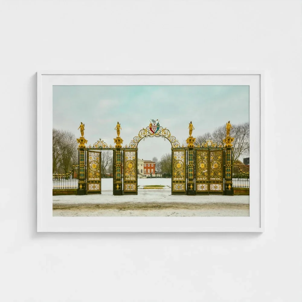 warrington-golden-gates-size-28x40-white-framed-&-mount-print.webp