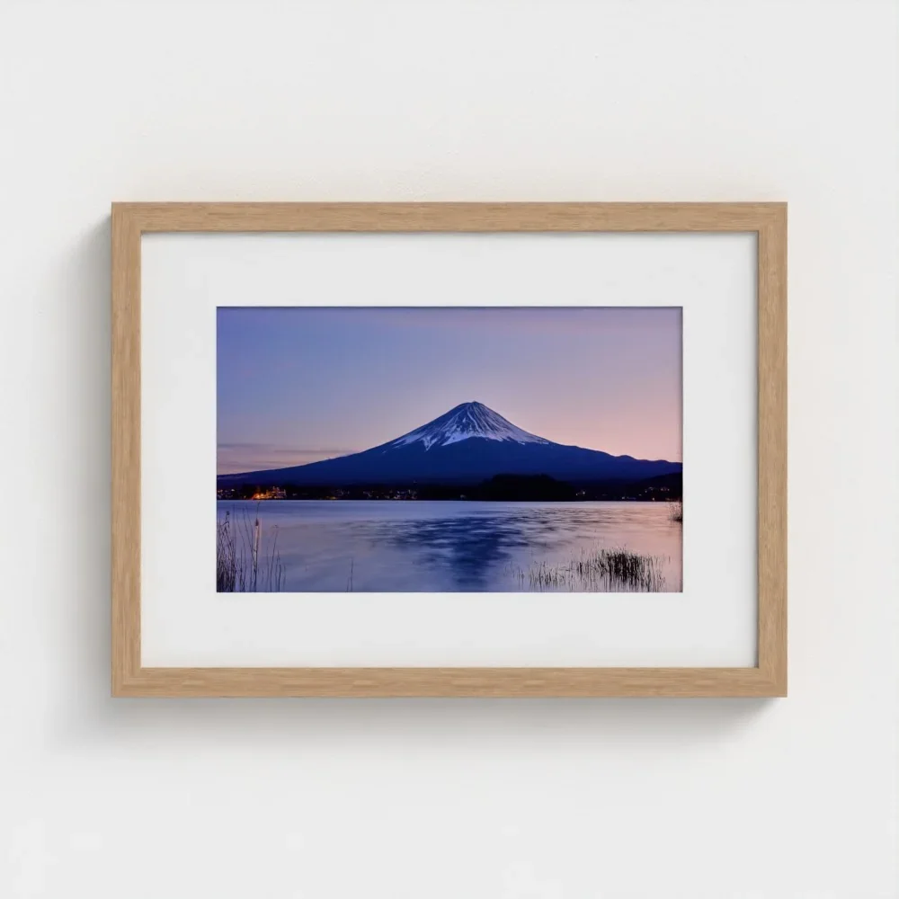 mount-fuji-from-lake-kawaguchiko-a3-wood-framed-mount-print.webp