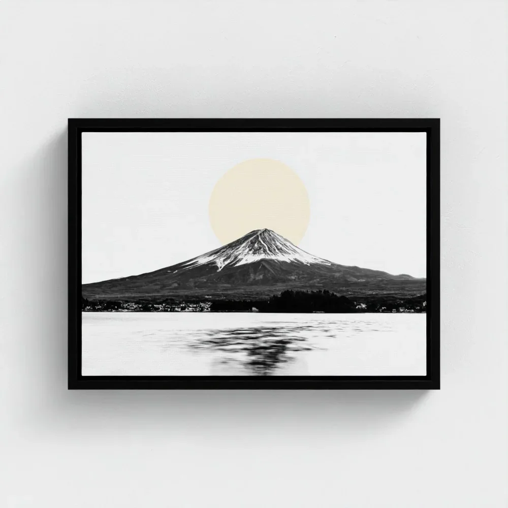 mount-fuji-&-lake-kawaguchiko-black-frame-canvas-a3.webp