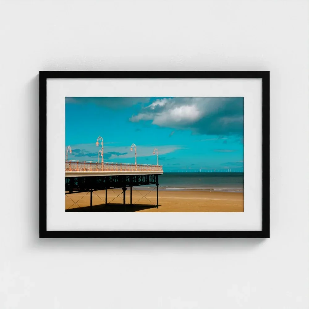 UK-colwyn-bay-victoria-pier-size-a2-black-framed-&-mount-print.webp