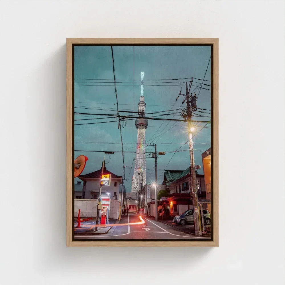 Skytree At Night, Asakusa,Tokyo, Urban Contrast Japan I Fine Art Print