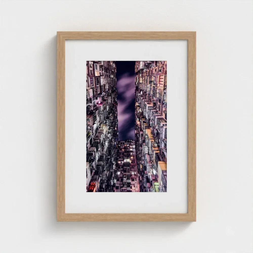 the-monster-building-size-a3-wood-frame-&-mount-print.webp