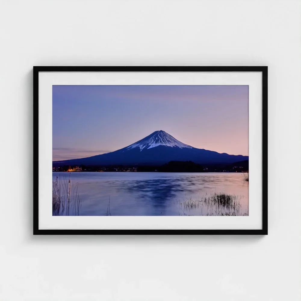 mount-fuji-from-lake-kawaguchiko-a1-black-framed-mount-print.webp