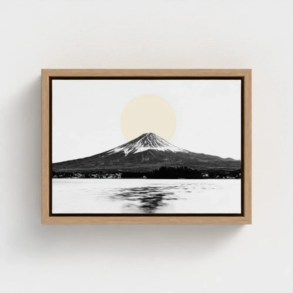 mount-fuji-&-lake-kawaguchiko-a4-wood-frame-canvas.webp