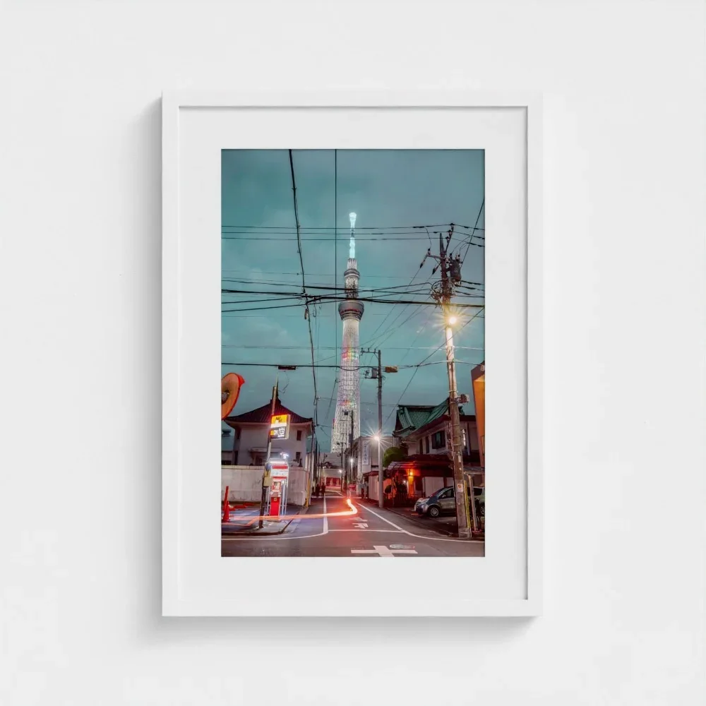 Skytree At Night, Asakusa,Tokyo, Urban Contrast Japan I Fine Art Print
