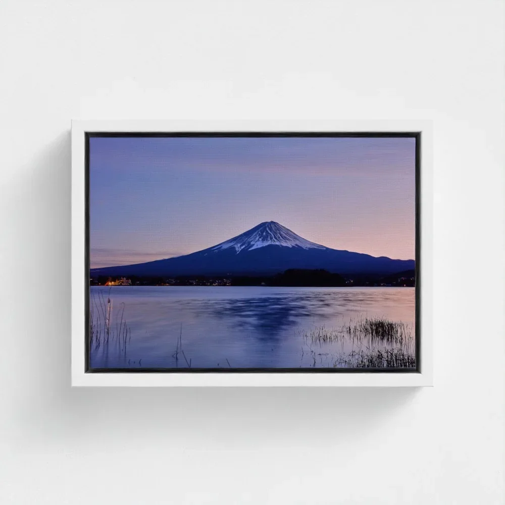 mount-fuji-from-lake-kawaguchiko-a4-white-framed-canvas.webp