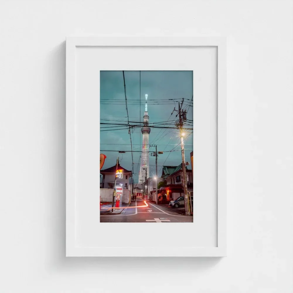 Skytree At Night, Asakusa,Tokyo, Urban Contrast Japan I Fine Art Print