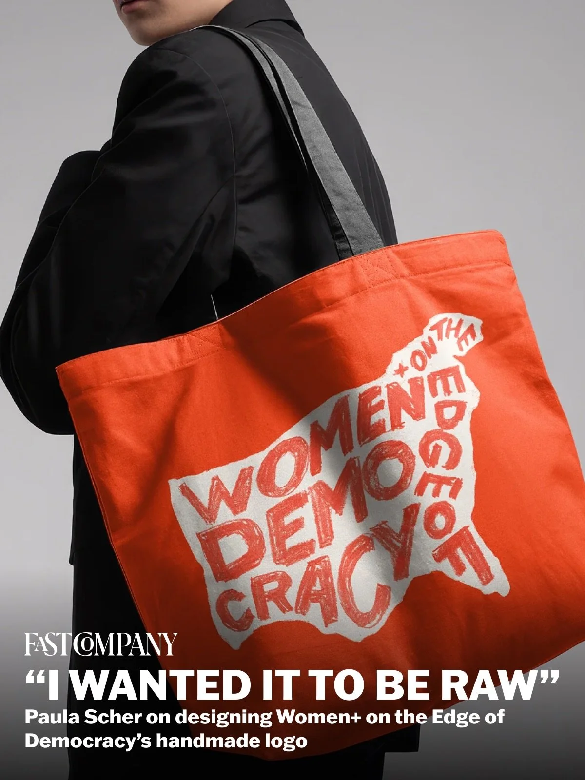 Read Paula Scher&rsquo;s interview with @fastcompany about the handmade logo&rsquo;s design and her answer to the question: what is the current state of democracy in America?

Thank you to both Paula and @brunobergallo for your incredible work on thi