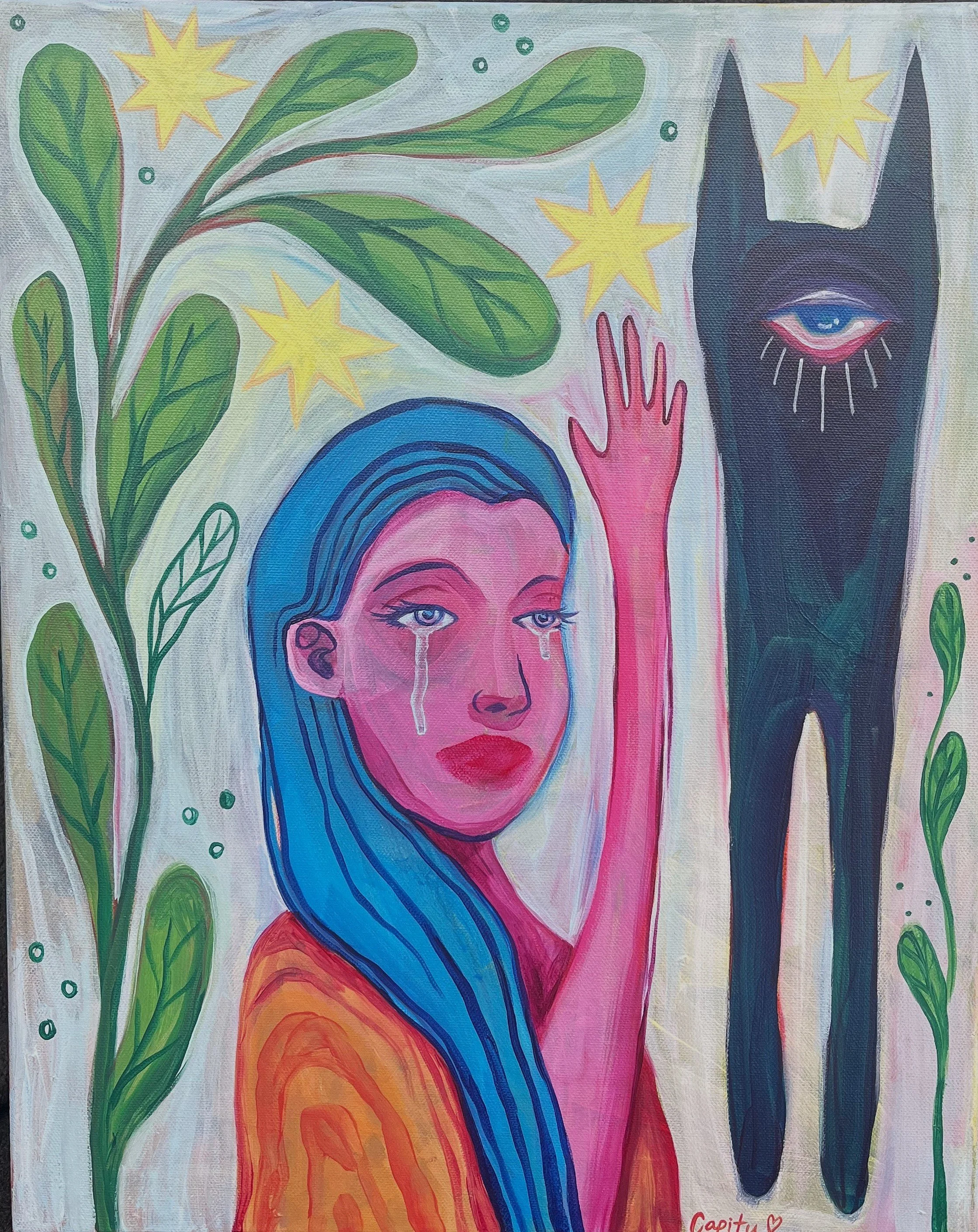 Colette and Teodoro. 2021. Acrylic on canvas. 16"x20".