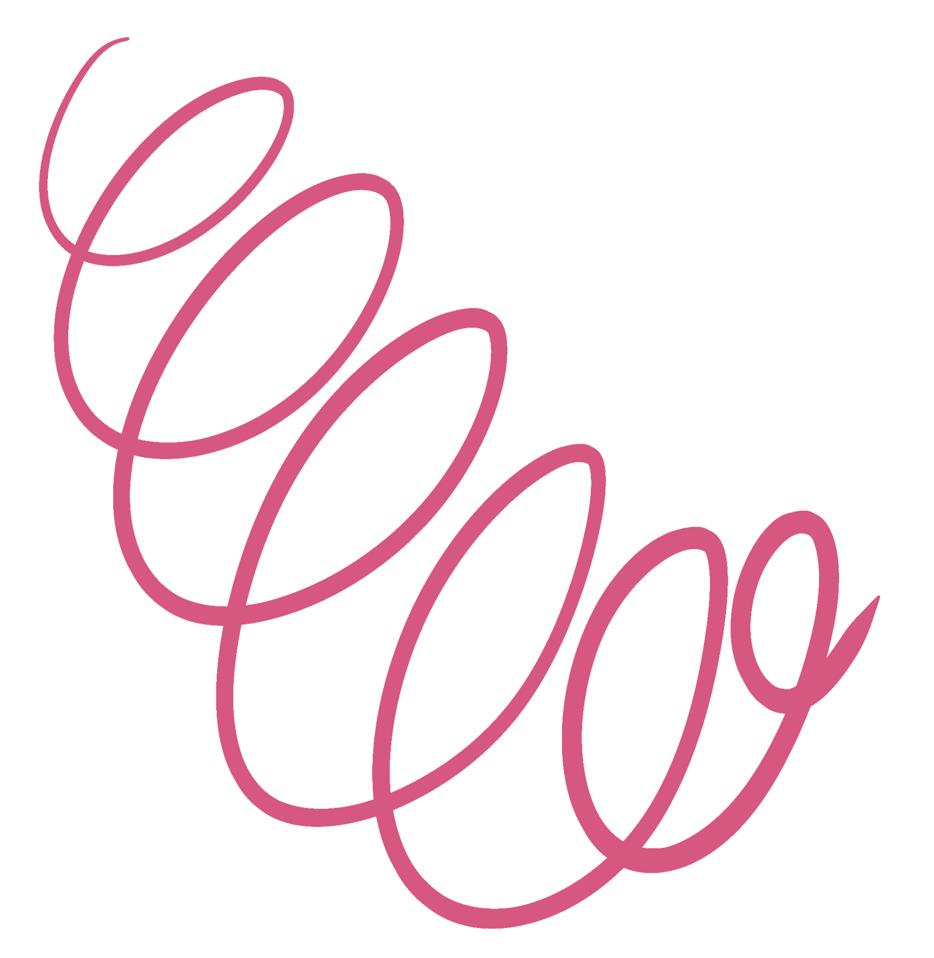 Transparent image of a pink spiral.