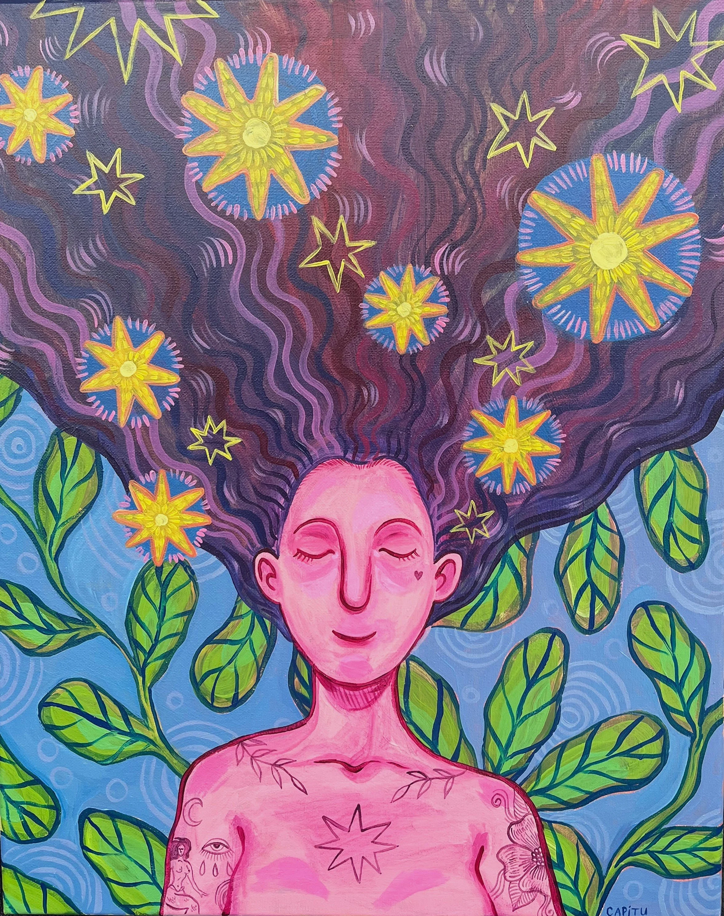 Untitled. 2023. Acrylic on canvas. 16"x20".