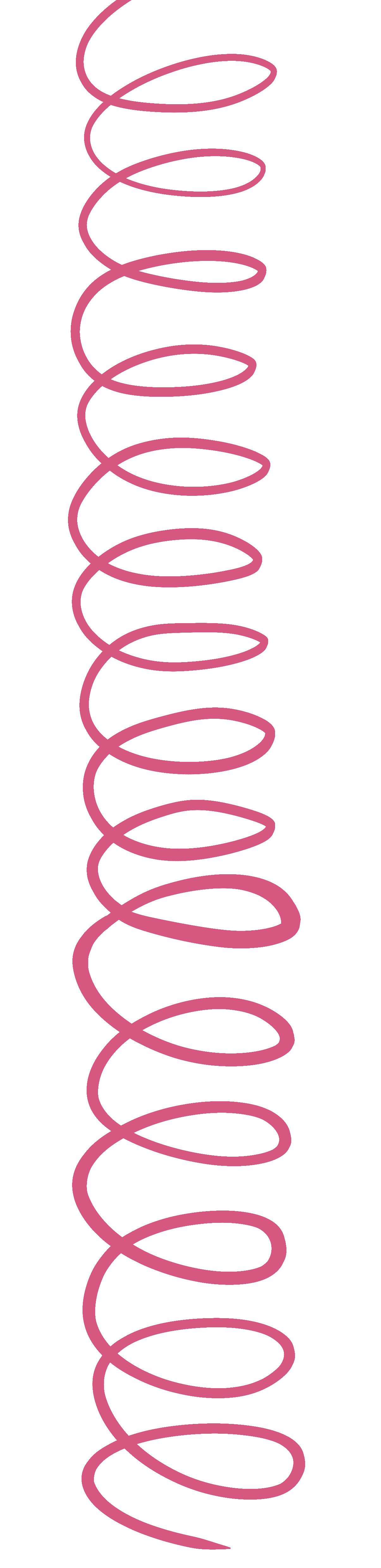 Transparent image of a pink spiral.