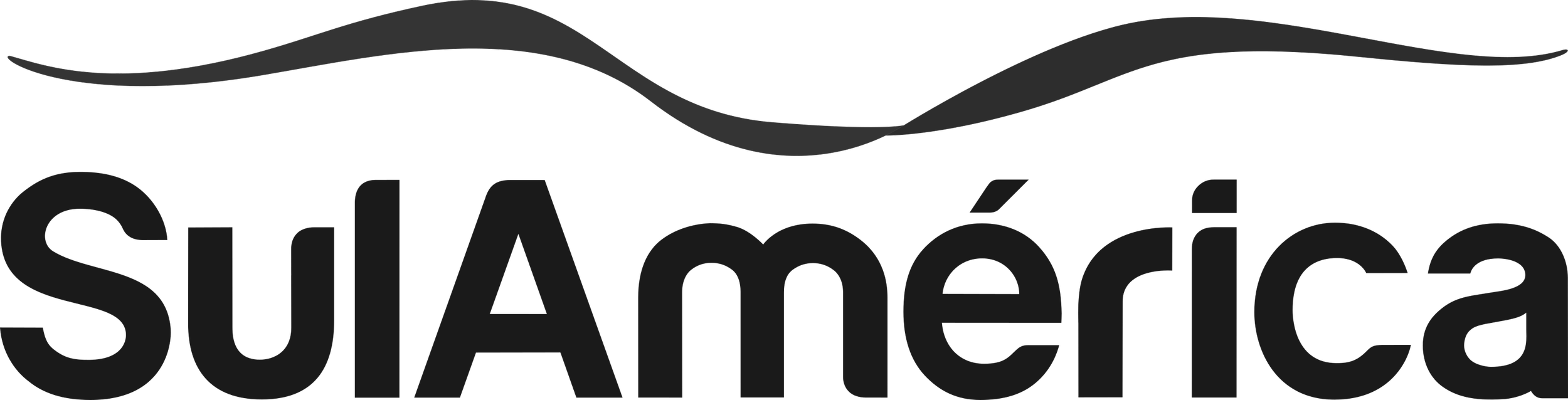 Logotipo da Suameerca com linhas onduladas no topo.