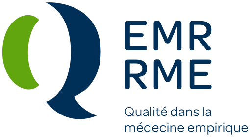 Logo de EMR RME avec le texte 'Qualité dans la médecine empirique'.
