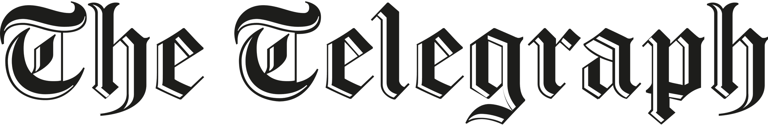 The logo of The Telegraph newspaper.