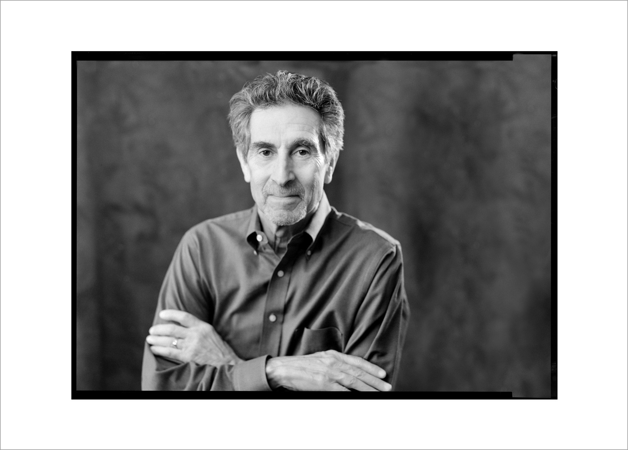 Portrait of a father made on large format film for the family archive by K. Andrzej