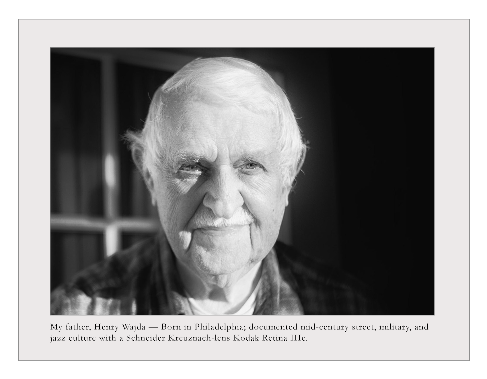 Portrait of my father, Henry Wajda.