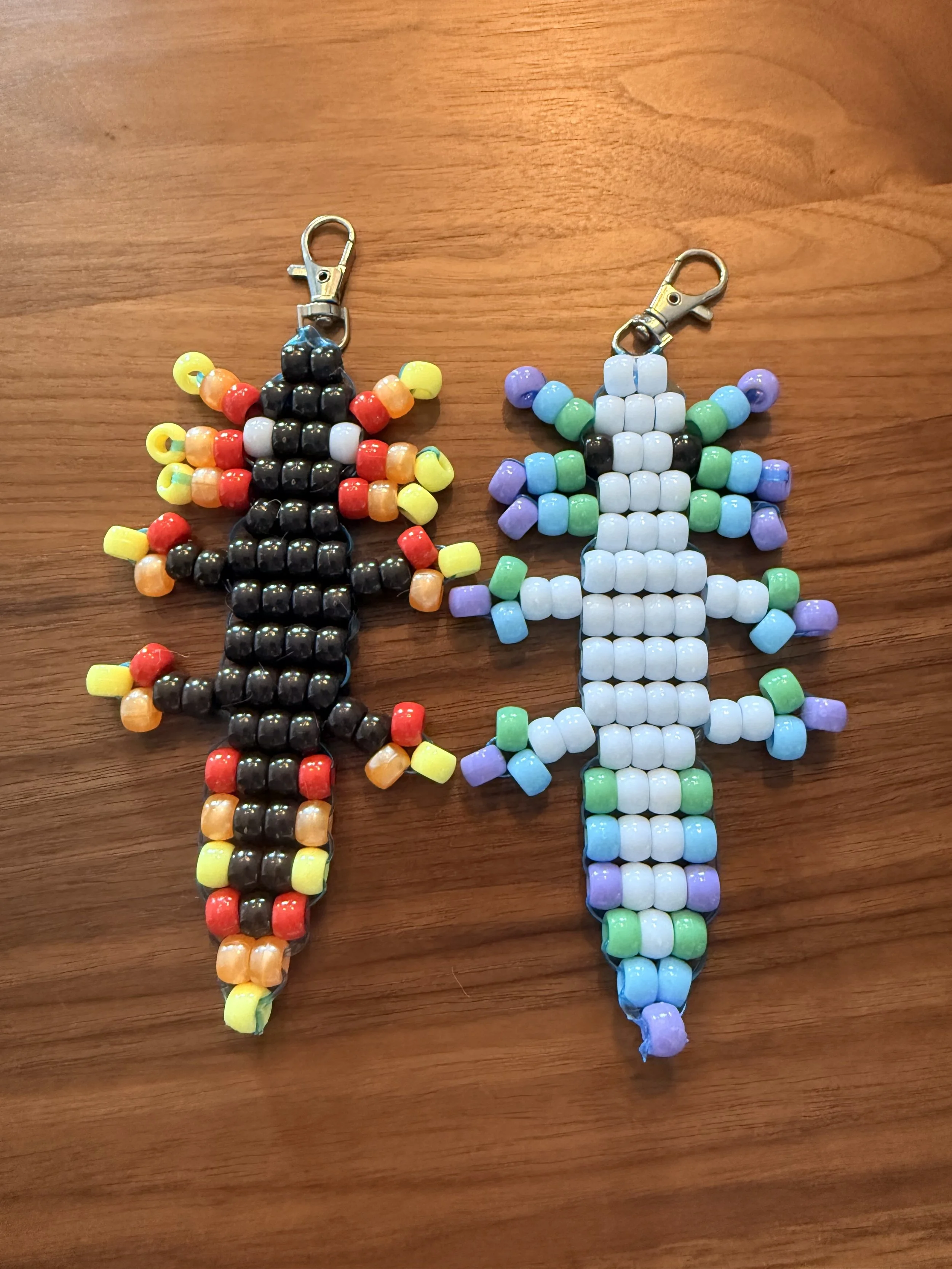 Inverted Axolotl Keychains (Set of 2)