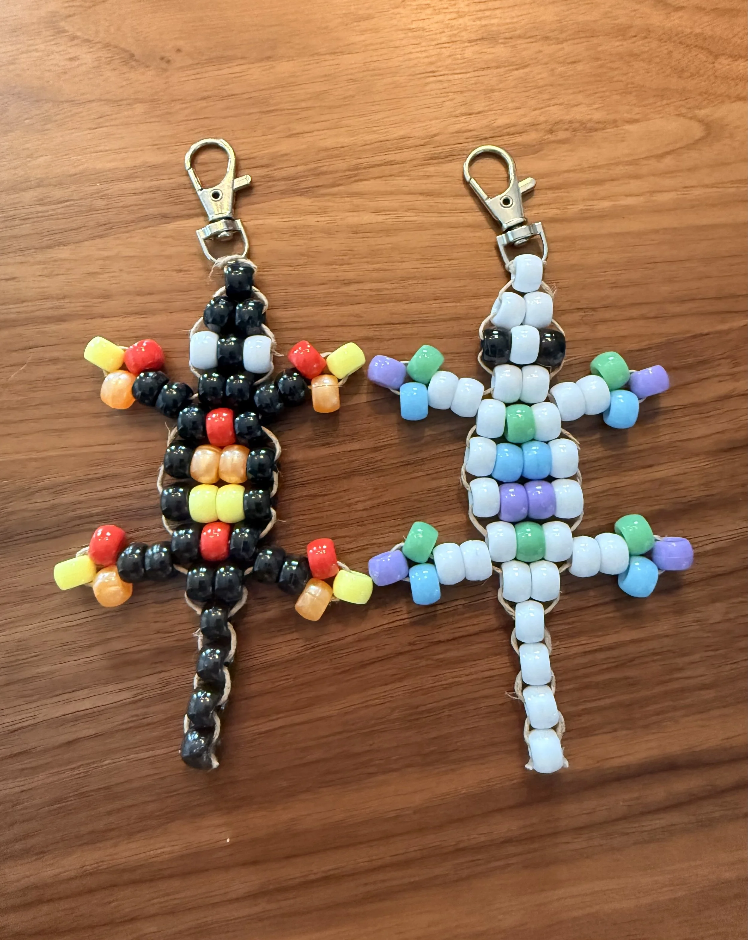 Inverted Lizard Kandi Keychains (Set of 2)