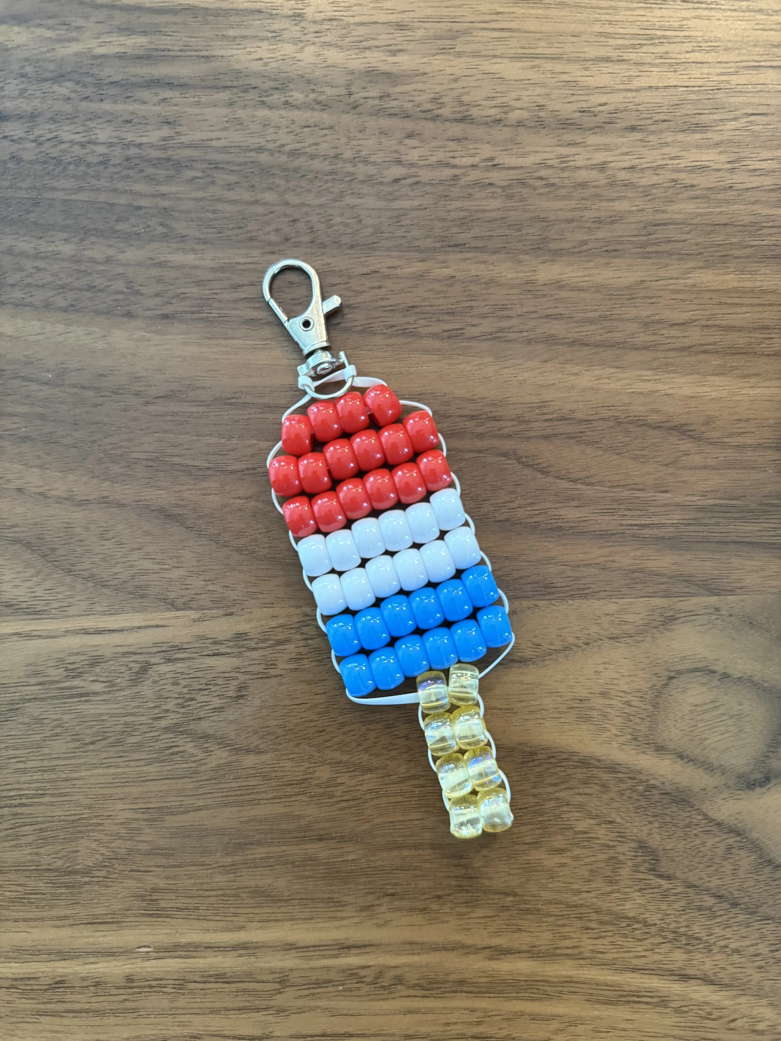 USA Popsicle Kandi Keychain
