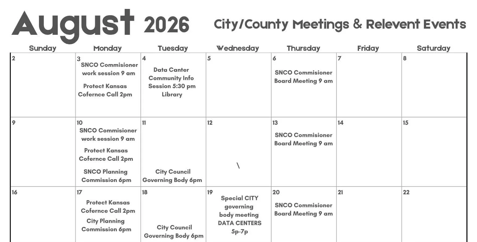 Calendar of Events