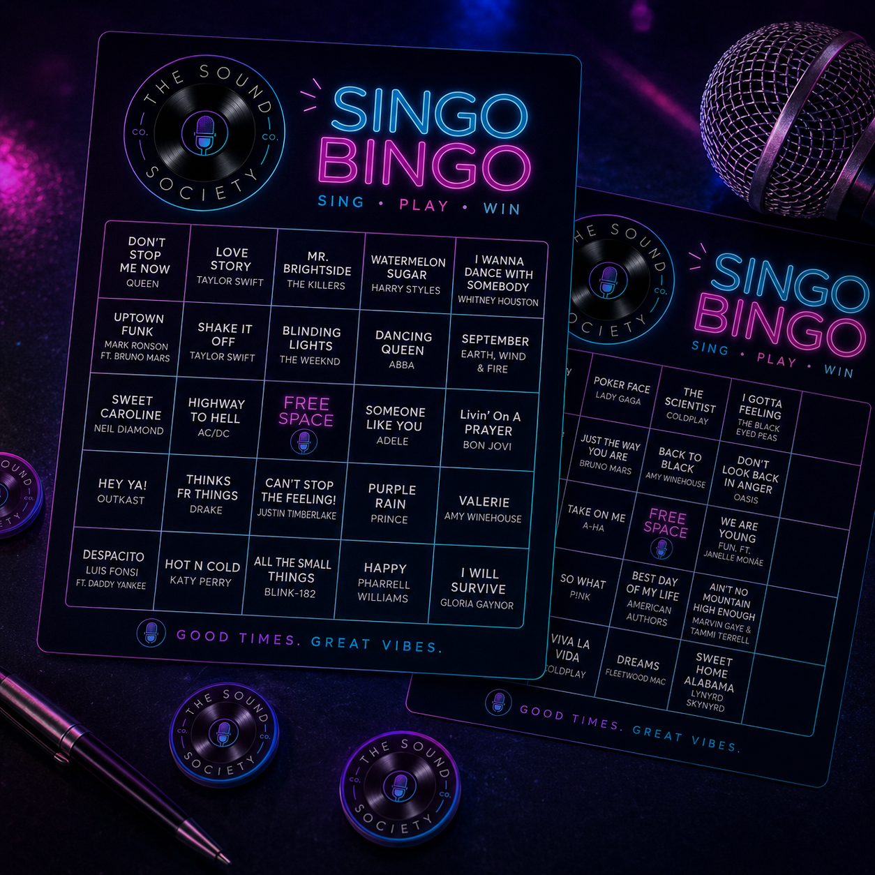 Pre-Order Singo Bingo Cards