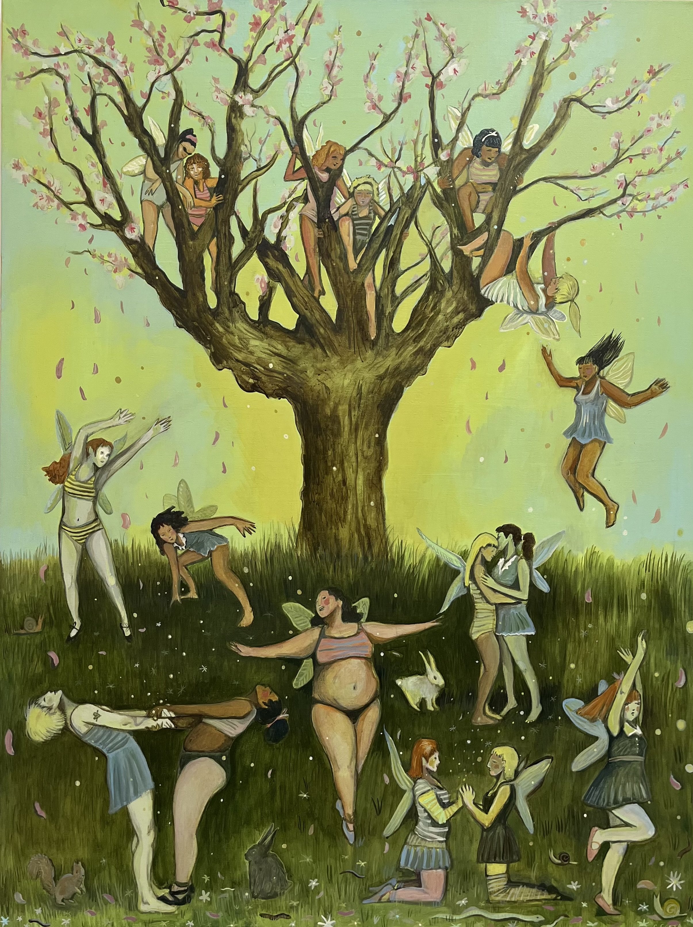 Fairy Tree, 2026 | Acrylic on Canvas | 48x36 inches