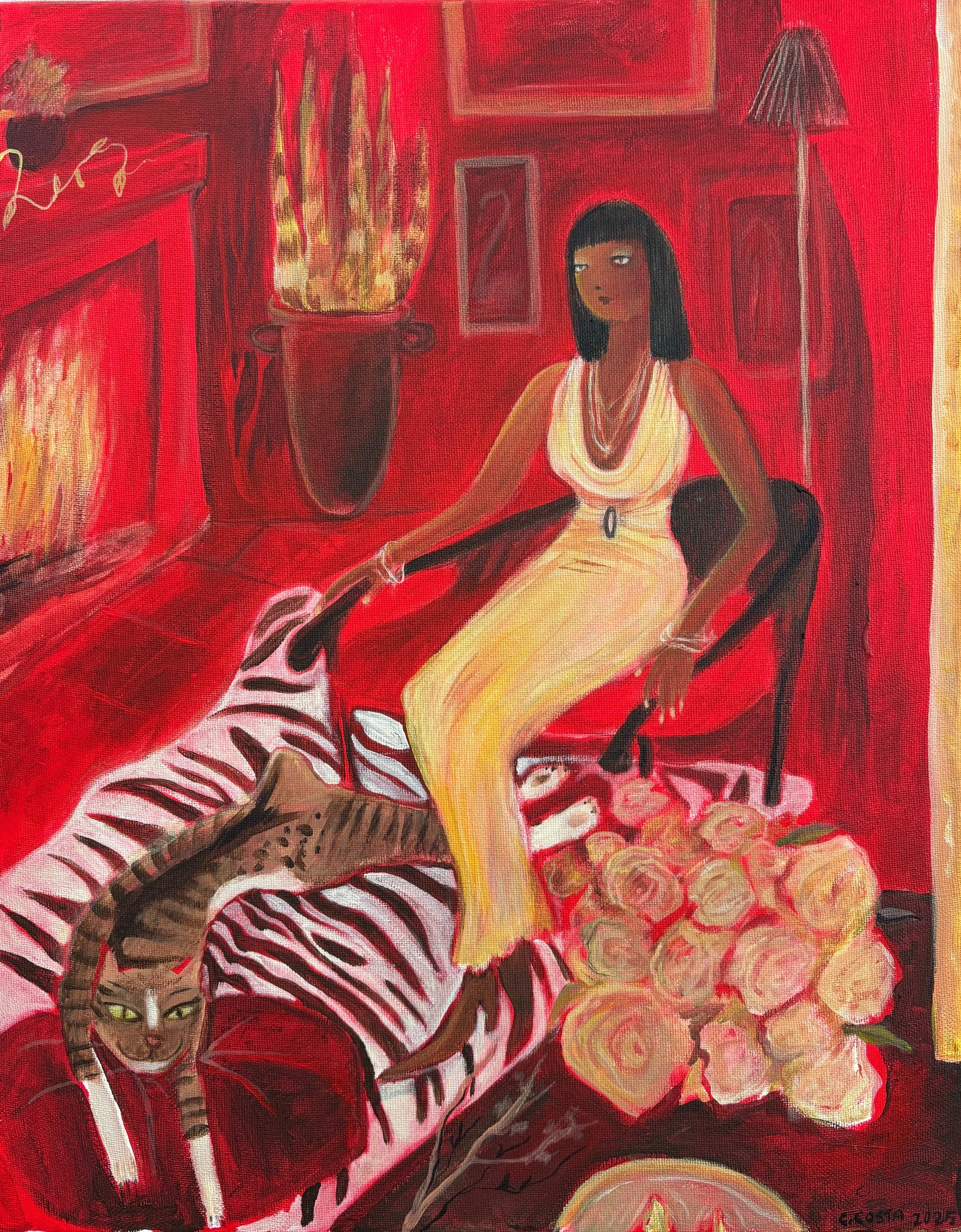 Zebra Rug, 2025 | acrylic on canvas | 20x16 inches